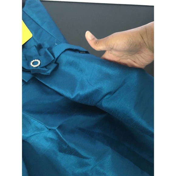 NWT Alfred Sung Women's Mosaic Dupioni Dress Size 10 Blue, Cocktail, Formal, - Picture 15 of 16